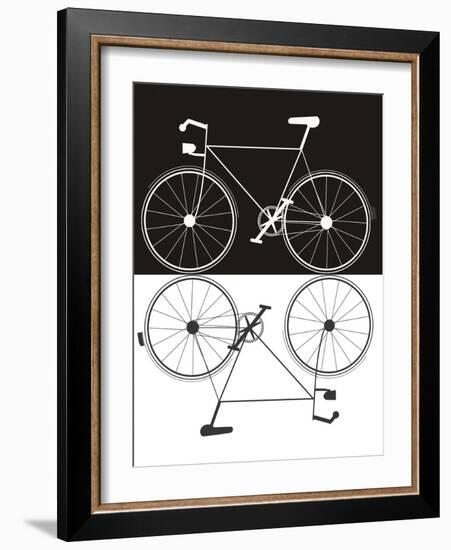 Two Bikes-Jan Weiss-Framed Art Print