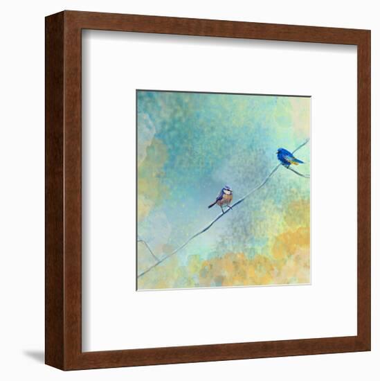 Two birds-Claire Westwood-Framed Art Print