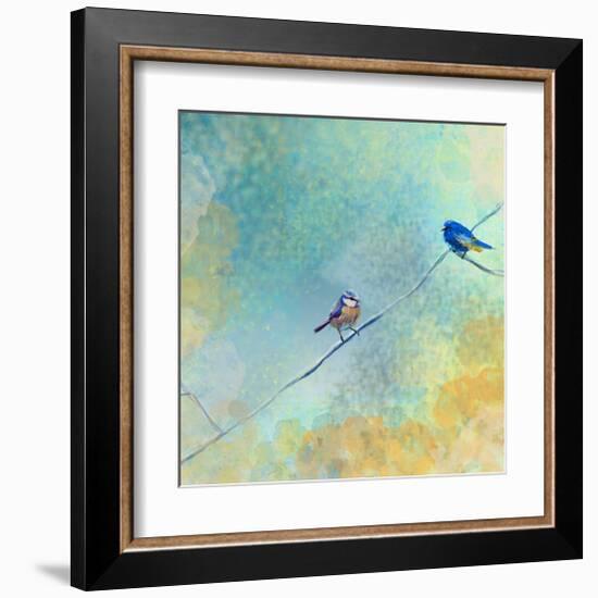 Two birds-Claire Westwood-Framed Art Print