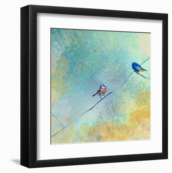 Two birds-Claire Westwood-Framed Art Print