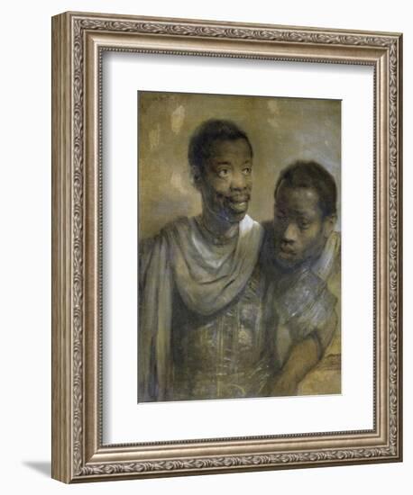 Two Black Men-Rembrandt van Rijn-Framed Giclee Print
