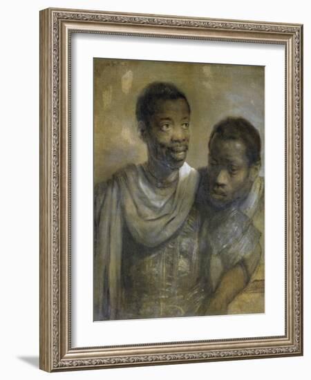 Two Black Men-Rembrandt van Rijn-Framed Giclee Print