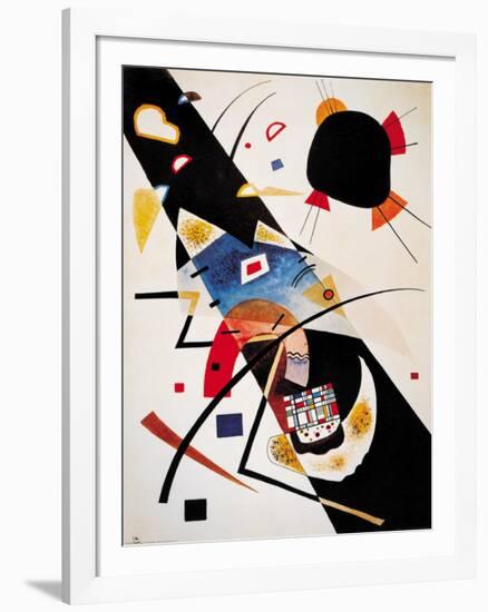 Two Black Spots-Wassily Kandinsky-Framed Art Print