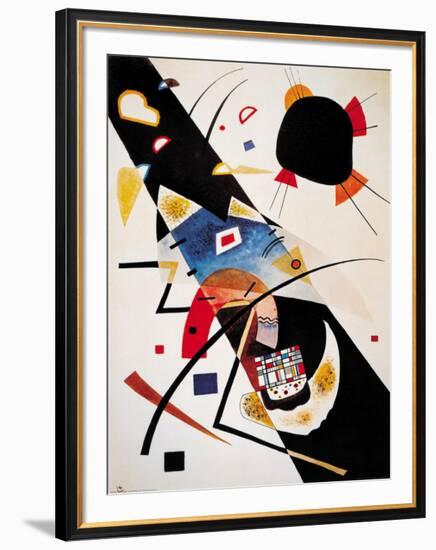 Two Black Spots-Wassily Kandinsky-Framed Art Print