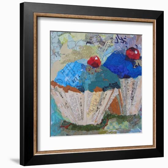 Two Blue 6X6-null-Framed Art Print