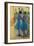 Two Blue Dancers-Edgar Degas-Framed Giclee Print