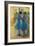 Two Blue Dancers-Edgar Degas-Framed Giclee Print