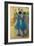 Two Blue Dancers-Edgar Degas-Framed Giclee Print