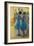 Two Blue Dancers-Edgar Degas-Framed Giclee Print