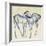 Two Blue Horses-Franz Marc-Framed Premium Giclee Print