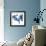 Two blue tulips-Hiroyuki Izutsu-Framed Giclee Print displayed on a wall