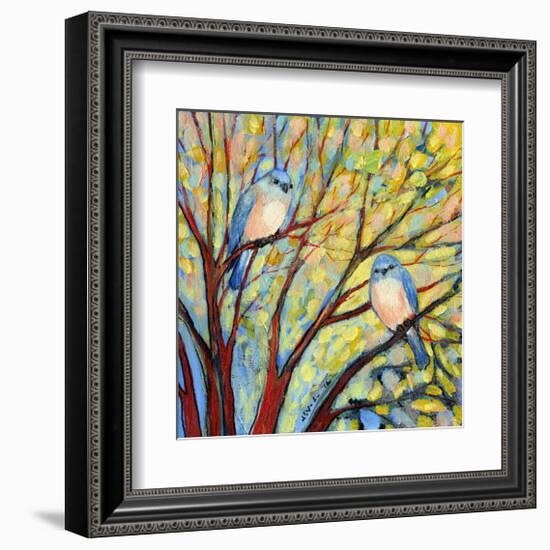 Two Bluebirds-Jennifer Lommers-Framed Giclee Print