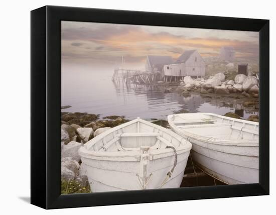 Two Boats at Sunrise, Nova Scotia ?11-Monte Nagler-Framed Premier Image Canvas