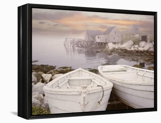 Two Boats at Sunrise, Nova Scotia ?11-Monte Nagler-Framed Premier Image Canvas