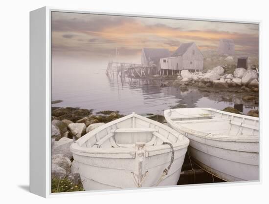 Two Boats at Sunrise, Nova Scotia ?11-Monte Nagler-Framed Premier Image Canvas