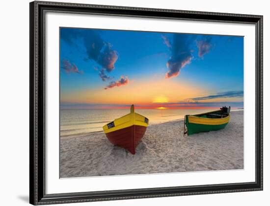 Two Boats-Maya Sokolovska-Framed Art Print