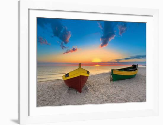 Two Boats-Maya Sokolovska-Framed Art Print