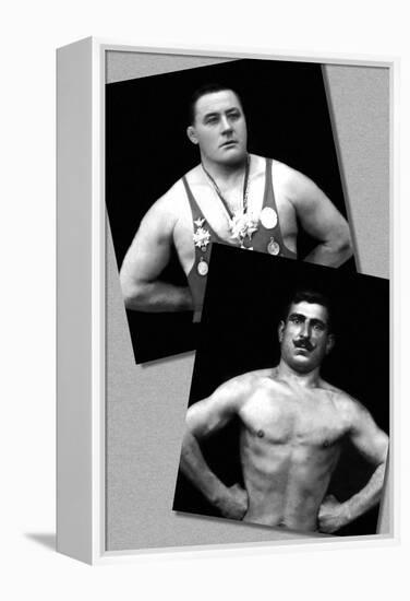 Two Bodybuilding Champions-null-Framed Stretched Canvas