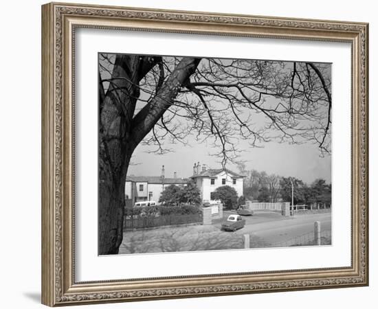 Two Bond Disabled Cars Outside the Ciswo Paraplegic Centre, Pontefract, West Yorkshire, 1960-Michael Walters-Framed Photographic Print