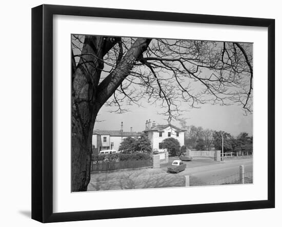 Two Bond Disabled Cars Outside the Ciswo Paraplegic Centre, Pontefract, West Yorkshire, 1960-Michael Walters-Framed Photographic Print