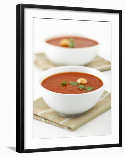 Two Bowls of Tomato Soup-Matt Johannsson-Framed Photographic Print