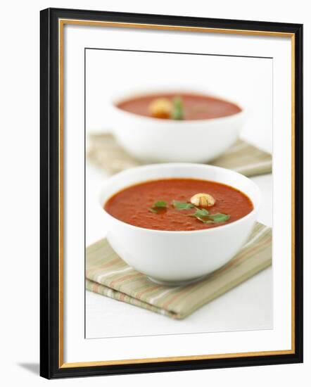 Two Bowls of Tomato Soup-Matt Johannsson-Framed Photographic Print