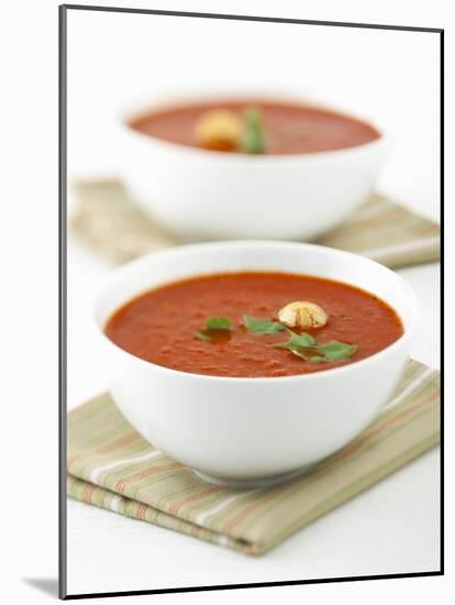 Two Bowls of Tomato Soup-Matt Johannsson-Mounted Photographic Print