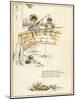 Two Boys Fishing from a Bridge-Kate Greenaway-Mounted Art Print