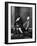 Two Boys Sitting on Doorstep-Nat Farbman-Framed Photographic Print