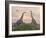 Two Brachiosaurus Dinosaurs Fighting-null-Framed Art Print