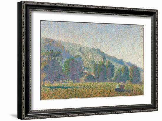 Two Breton Women in a Meadow, 1886-Émile Bernard-Framed Giclee Print