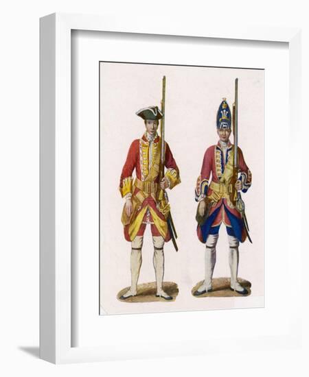 Two British Infantrymen-null-Framed Art Print