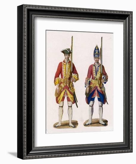 Two British Infantrymen-null-Framed Art Print