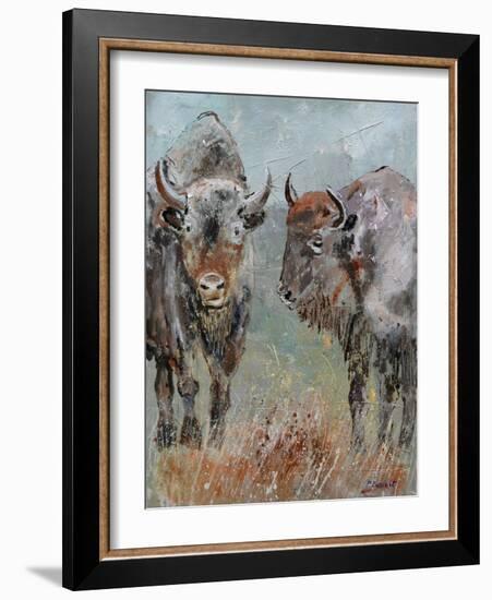 Two Buffaloes-Pol Ledent-Framed Art Print