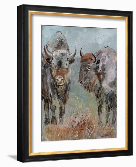 Two Buffaloes-Pol Ledent-Framed Art Print