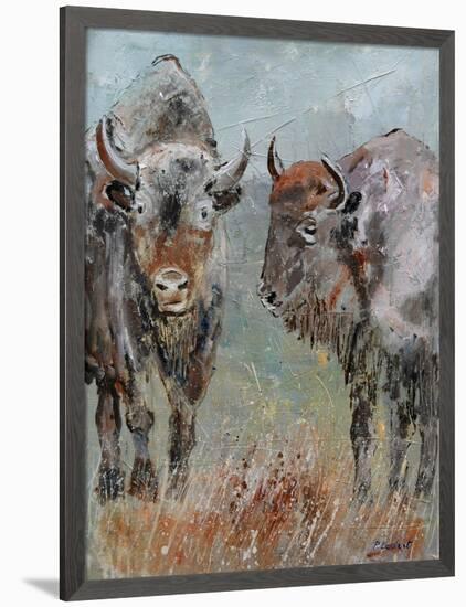 Two Buffaloes-Pol Ledent-Framed Art Print