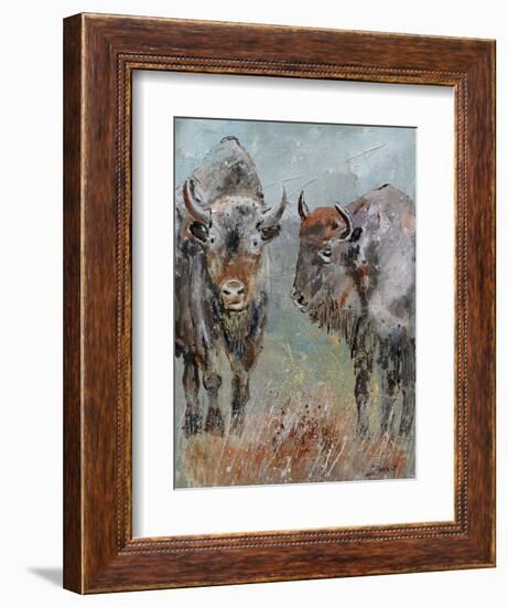 Two Buffaloes-Pol Ledent-Framed Premium Giclee Print