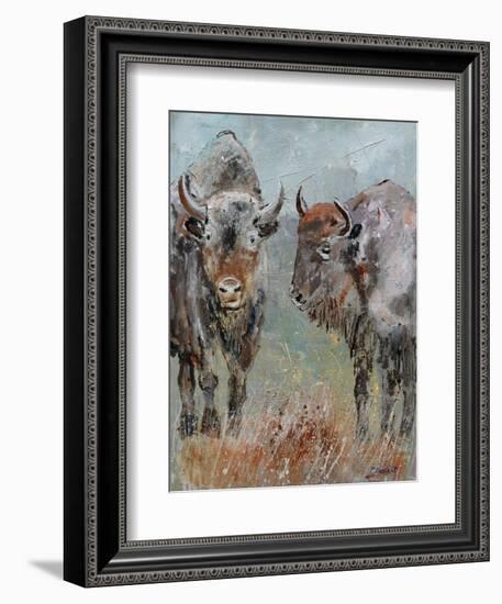 Two Buffaloes-Pol Ledent-Framed Premium Giclee Print