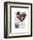 Two Butterfly Hearts-Fab Funky-Framed Art Print