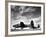 Two Camouflaged A-20 Attack Planes Sitting on Airstrip at American Desert Air Base, WWII-Margaret Bourke-White-Framed Premium Photographic Print