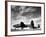 Two Camouflaged A-20 Attack Planes Sitting on Airstrip at American Desert Air Base, WWII-Margaret Bourke-White-Framed Premium Photographic Print