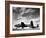 Two Camouflaged A-20 Attack Planes Sitting on Airstrip at American Desert Air Base, WWII-Margaret Bourke-White-Framed Photographic Print