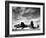 Two Camouflaged A-20 Attack Planes Sitting on Airstrip at American Desert Air Base, WWII-Margaret Bourke-White-Framed Photographic Print