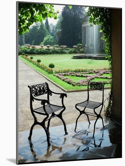 Two Cast-Iron Chairs Designed by Schinkel-Karl Friedrich Schinkel-Mounted Giclee Print