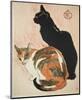 Two Cats, 1894-Théophile Alexandre Steinlen-Mounted Art Print