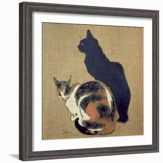 Two Cats, 1894-Théophile Alexandre Steinlen-Framed Giclee Print