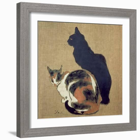 Two Cats, 1894-Théophile Alexandre Steinlen-Framed Giclee Print