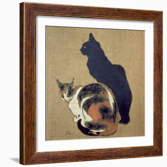 Two Cats, 1894-Théophile Alexandre Steinlen-Framed Giclee Print