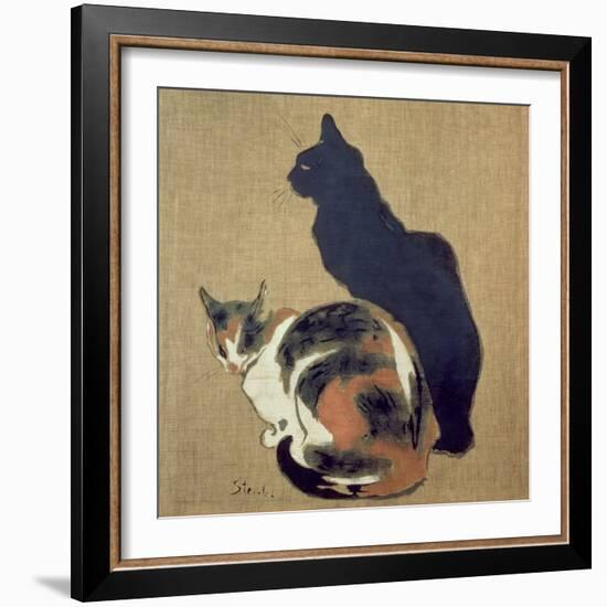 Two Cats, 1894-Théophile Alexandre Steinlen-Framed Giclee Print