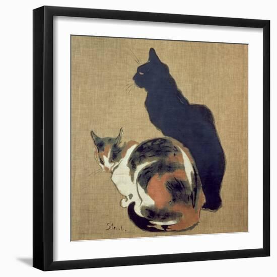 Two Cats, 1894-Théophile Alexandre Steinlen-Framed Giclee Print